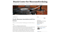 Desktop Screenshot of museumsforskning.dk