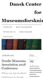 Mobile Screenshot of museumsforskning.dk